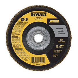 DEWALT Flap Disc, Aluminum, 4.5-Inch X 5/8-Inch, 60 GRIT (DW8312AL)