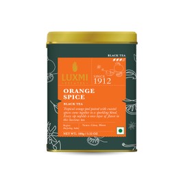 Luxmi Estates - Orange Spice - Organic Black Darjeeling Tea - Loose Leaf - 100g (50 cups) | Limited Fall Tea | Special Edition Autumn Tea | Smooth, Flavorful, Robust and Caffeinated
