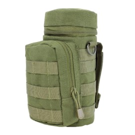 Shooters Gate Tactical MOLLE Water Bottle Pouch with Hose Tube Pass-Thru -ODG