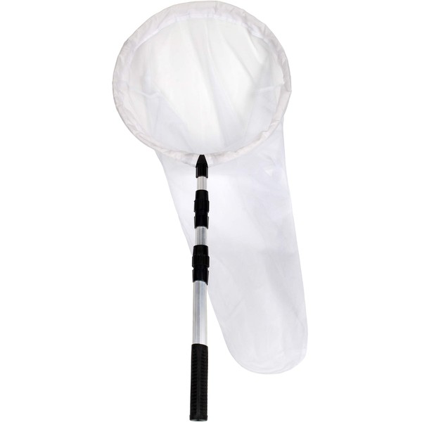 RESTCLOUD Butterfly Net with 14" Ring, 32" Net Depth, Handle Extends to 36 Inches (14" Ring, 36" Handle)