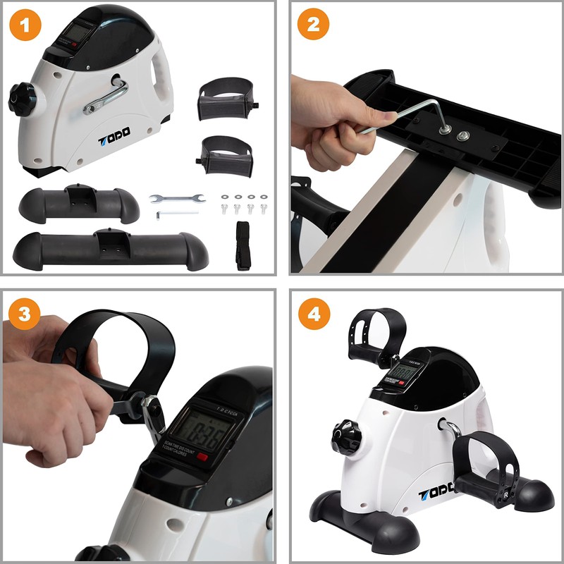 TODO Mini Exercise Bike Pedal Exerciser Foot Peddler Portable Therapy
