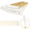 6-Inch Long Q-Tips for Cleaning Dogs' Ears | Extra-Wide Cotton
