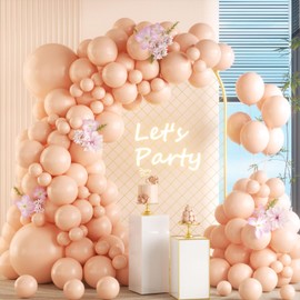 105pcs Orange Balloons Garland Arch - 18, 12, 10, 5 Inch Different Sizes Latex Balloons for Birthday Party Decoration, Gender Reveal, Baby Shower