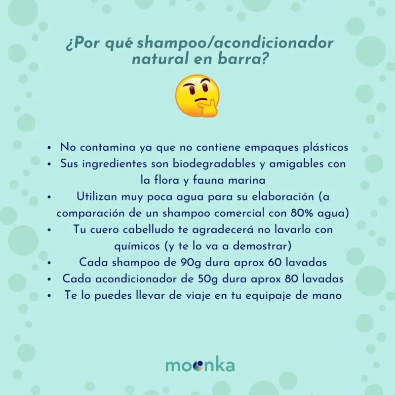 Moonka -shampoo Sólido Coco Rizos Definidos Bye Frizz 90g