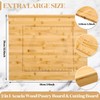 Vesici Reversible Pastry Board with Lip for Rolling Dough Large