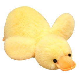 Duck Cuddly Toy, Plush Toy Goose Toy, Simple Decoration, Throw Cushion, Soft Toy, for Playing and Cuddling, Gift for Children, Girls (50 cm, Yellow)