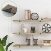 Sarini 2 Pcs Invisible Triangle Shelf Brackets,Metal Hidden Floating Shelf