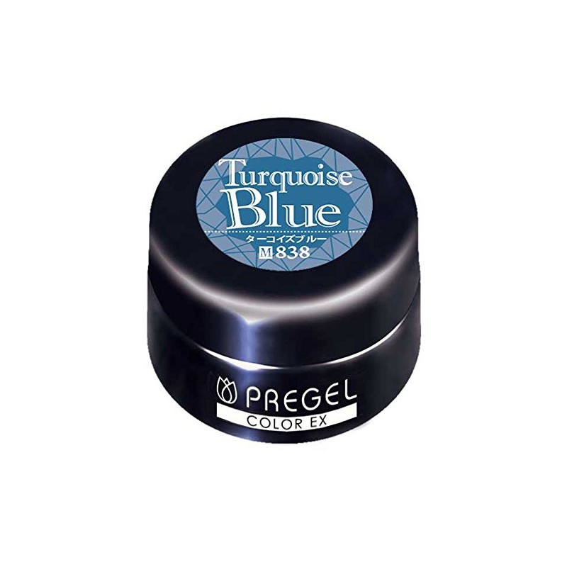 Prigel Gel Nail Color EX Turquoise Blue 838