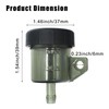 GEARLINTON Universal Straight Motorcycle Foot Rear Brake Master Cylinder Tank