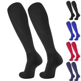 Easton Baseball/Softball Athletic Socks | 1 Pair | Multiple Sizes & Colors, Black, Youth Medium 5Y-7Y