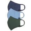 [セラオ] コットンマスク (3枚入) ベーシックカラー3 ネイビー スモーキーブルー オリーヴ SRO-BC3