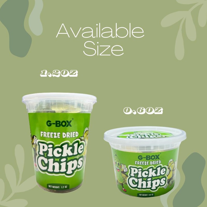 G-BOX Freeze Dried Kosher Pickle Chips, Keto| Low-Calorie Snacks| Original