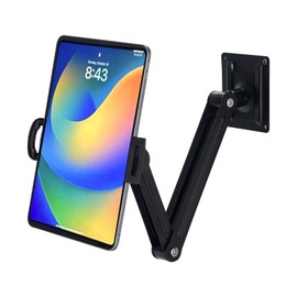 GSRUAN Adjustable Wall Mount Tablet & Phone Holder, 360° Rotating, 4-12.9 inch Compatible, for Hospital, Office, Home