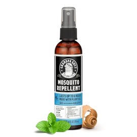 Grandpa Gus's Natural Mosquito Repellent Spray - DEET-Free Plant-Based Insect Repellent for Kids and Family, Up to 6 Hours, Travel-Friendly Bug Spray, 4 oz