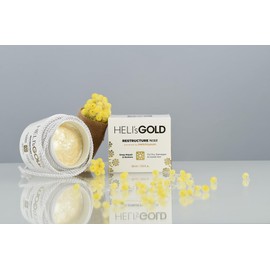 Heli's Gold Restructure Masque - Deeply Hydrates Your Scalp And Tresses - Restores Hair Condition And Resilience - Fights Frizz And Helps Repair Split Ends - Dry, Damaged Strands - 16.9 Oz