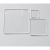 20PCS of Blank Clear Acrylic Square Material,Plexiglass Laser Cut Square