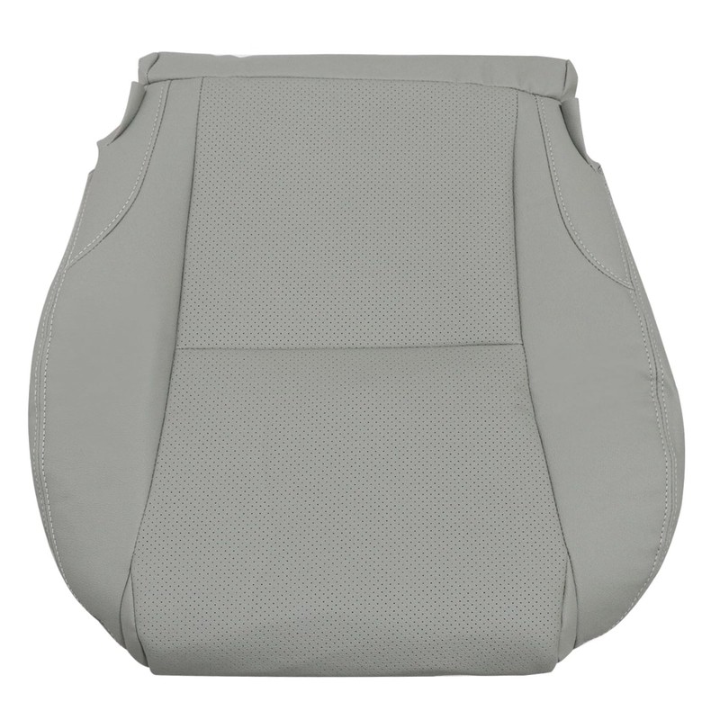 Priprilod Gray Perforated Leather Driver Side Bottom Seat Cover Compatible
