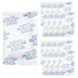16-Pack 20 Gram Silica Gel Packs, Transparent Desiccant for Storage, Moisture Absorber for Spices, Jewelry, Shoes, Electronics, and Small Spaces