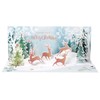 Up With Paper Pop-Up Panoramics Greeting Card - Prancing Reindeer