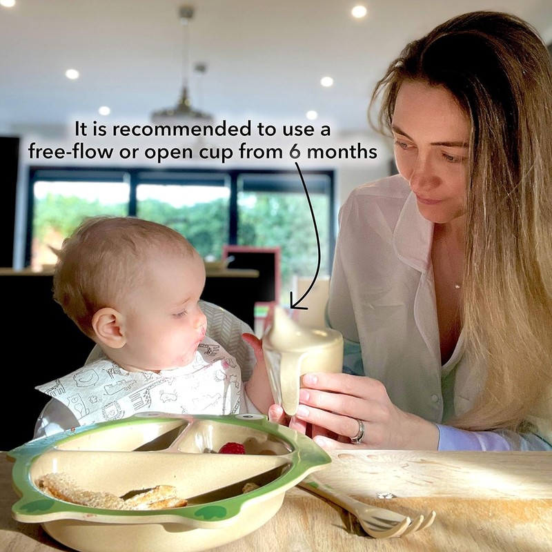 Nuby Rice Husk Two-Handle Training Cup - Eco-Friendly Cup -