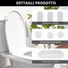12 Pezzi Ammortizzatori WC, Paraurti per Coperchio Water, Cuscinetti Antirumore
