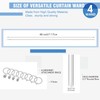 DoubleFill 4 Pack Acrylic Curtain Pull Wand 46 Inch Clear