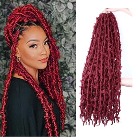 LMZIM 5 Packs 24 Inch Butterfly Crochet Hair for Black Women Faux Locs Pre looped Pre-twisted Braids (24 inch 5 pack, BUG)