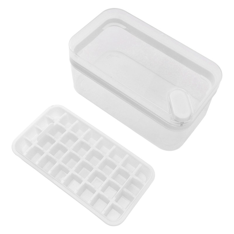 Easy Release Ice Cube Tray Plastic 32 Grids Ice Tray