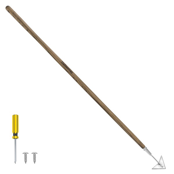 Haliaeetus Triangle Hoe, 60'' Scuffle Hoe for Keeping Your Back