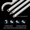 DEEFIINE Carbide Tipped Wood Lathe Turning Tools Set, Lathe Rougher