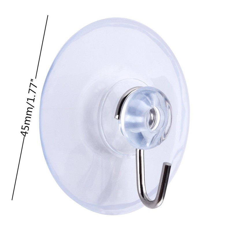 Honbay 30pcs 45mm Bathroom Kitchen Suction Cup Wall Hook Hanger