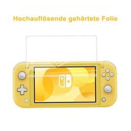 GuiGui DaMoWang Compatible with NS Switch Lite Screen Protector (5.5 Inch), 9H Hardness HD Tempered Film Anti-fall Screen Protector (Pack of 2)