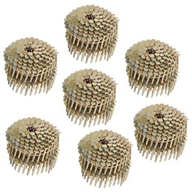 raseparter 7200 Roofing Nails Wire Finishing Coils 1-1/4 inch Smooth Handle 15 degrees Electric Galvanized
