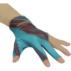 PolyMath Billiard Gloves Set of 10 3-Finger Snooker Gloves, Pool Cue Gloves, Spandex Lycra, for Left or Right Hand, Men and Women