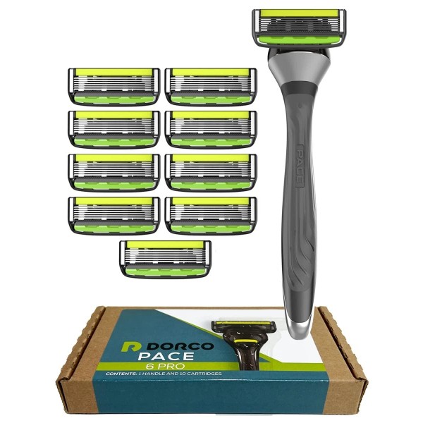 Branded Dorco Pace 6 Pro - Six Blade Razor System