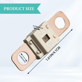 Rebvugr 3PCS AMI/Midi Fuse, Car Fuses, 40 Amp AMI High Current Link Replacement, Automotive Accessories Car Midi Bolt-on Assortment Kit for Cars, Trucks, Boats, Caravans, Electrocar Golf Cart (80A)