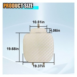 LAINLOY Car Seat Cover, Universal Four Seasons Car Seat Cushion, Comfortable Car Front Seat Protector with Storage Pocket, Breathable Interior Accessories Pad for Car, Truck, SUV (Beige)