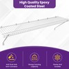 SATUY 20Pcs 12 Inch Wire Shelf Brackets Kit, Includes Shelf