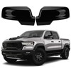 Glossy Black Side Mirror Covers Caps Compatible with 2019-2025 Dodge