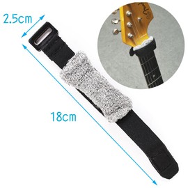 Guitar Bass Mute Fretboard String Muter Parts Accessories Noise Reducer 1pcs Black