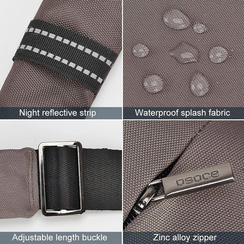 OSOCE Anti-Theft Waterproof Shoulder Backpack Sling Chest Crossbody Bag Cover
