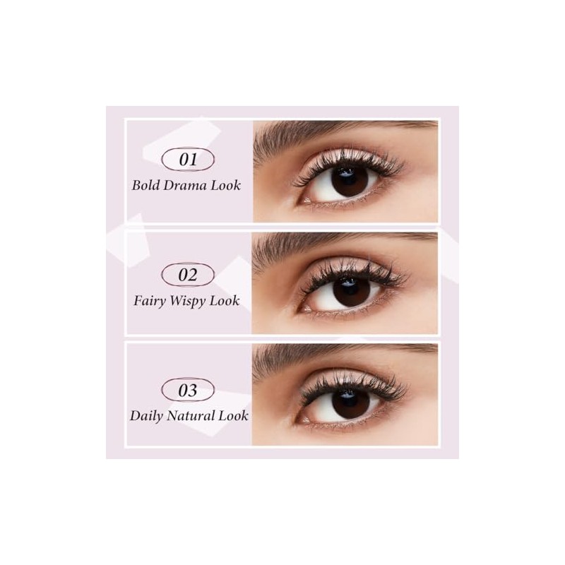 GlamMatch Clusters Lash Kit Set All-in-One con Pestañas en Racimos