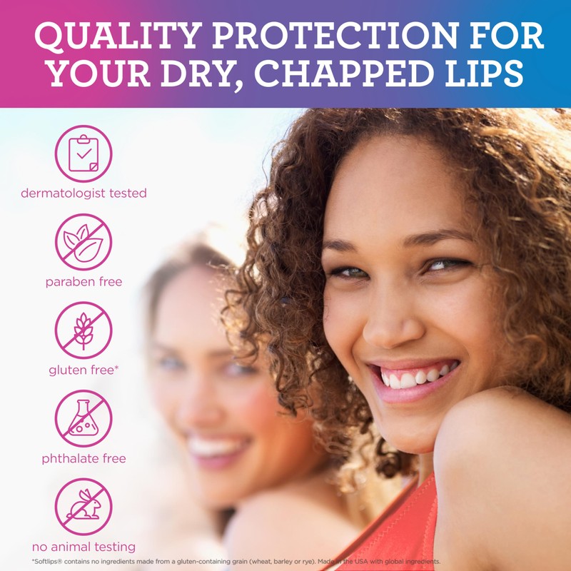 Softlips Daily Lip Moisturizer For Very Dry Lips, Multi-Flavored Lip