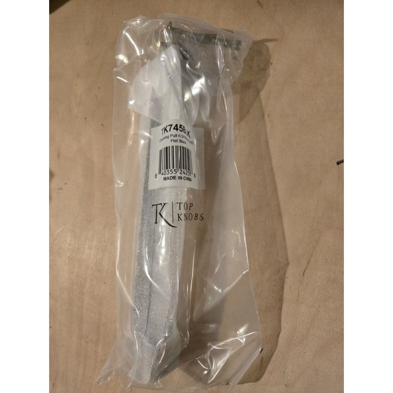 Top Knobs TK745 BLK Cabinet Channing Pull 6 5/16 Inch