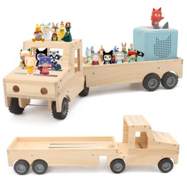 RZYLKA for Tonies Box Organizer Shelf Storage, for Tonie Shelf Magnetic, Compatible with Tonie Box Player Character, Display Collection 20~30 Characters - Truck