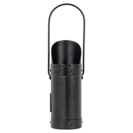 Modern Ember Match Stick Holder in Black | Decorative Metal Storage Bucket, Caddy, Basket for Long Matchsticks | Home Décor for Fireplace, Wood-Burning Stove, or BBQ Grill | Matches Not Included