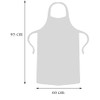 Parts Express 50 Pcs Clear Plastic Polyethylene Waterproof Disposable Aprons