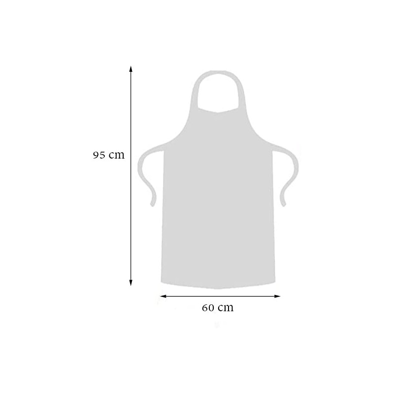 Parts Express 50 Pcs Clear Plastic Polyethylene Waterproof Disposable Aprons