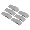 6pcs Door Stoppers Grey Hole Free Installation Noise Elimination TPR