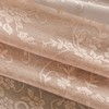 Kotile Blush Lace Curtains 72 Inch Length 2 Panels Set,